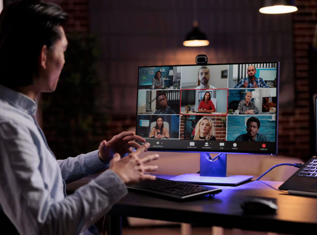 Foto de videoconferencia